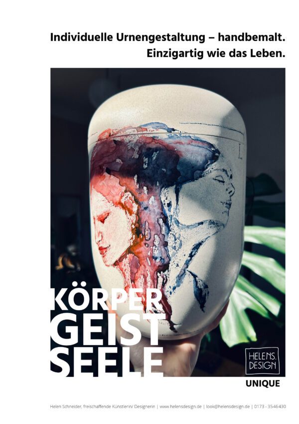 EIN KUNSTWERK AUF DER URNE